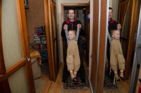 Денис Антонюк с сыном Иваном