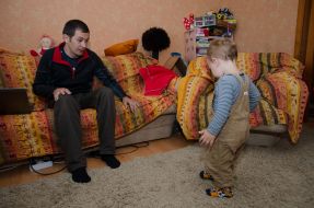 Денис Антонюк с сыном Иваном