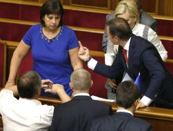 Natalіya Yaresko and Oleg Lyashko