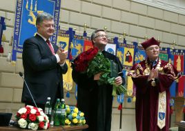 Petr Poroshenko, Bronislaw Komorowski and Vladimir Melnik