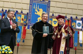 Petr Poroshenko, Bronislaw Komorowski and Vladimir Melnik