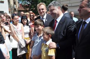Petr Poroshenko and Andrey Sadoviy