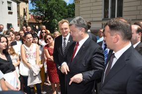Petr Poroshenko and Andrey Sadoviy