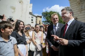 Petr Poroshenko and Andrey Sadoviy