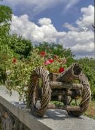 Sculpture made by natural materials