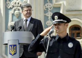 Aleksandr Fatsevich and Petr Poroshenko