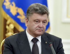 Petr Poroshenko during a meeting with the military