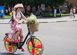 Участница велопарада