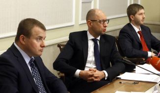 Vladimir Demchishin and Arseniy Yatsenyuk