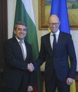 Арсеній Яценюк та  Росен Плевнелієв