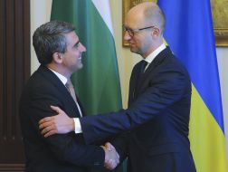 Арсеній Яценюк та  Росен Плевнелієв