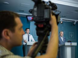 Briefing by Pavel Zhebrivskyi