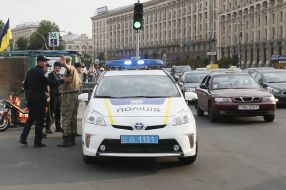 Kyiv police patrol