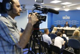 Пресс-конференция Виктора Бондаря