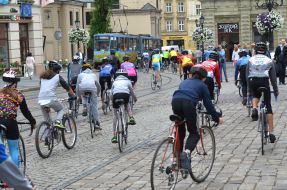 Participants of the bike ride