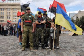 Supporters of the "Right Sector"