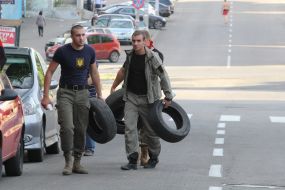 Protest of activists of "Right Sector"