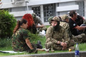 Protest of activists of "Right Sector"