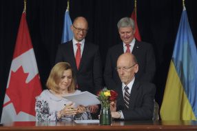 The signing of the Free Trade Agreement