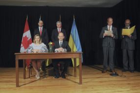The signing of the Free Trade Agreement