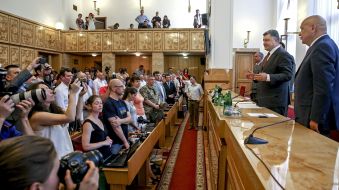 Working visit of Petro Poroshenko in Uzhgorod