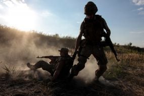 Тактические учения в Донецкой области