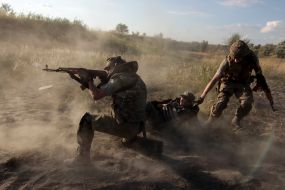 Тактические учения в Донецкой области