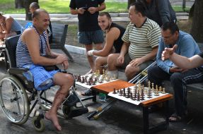 Participants of chess tournament