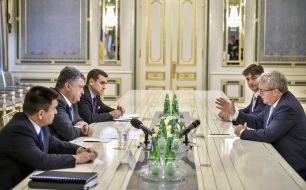 Petr Poroshenko and Richard Czarnecki