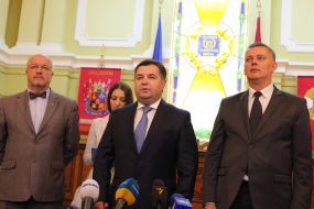 Tomas Semonyak, Stepan Poltorak and Juozas Olekas