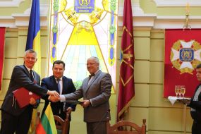 Tomas Semonyak, Stepan Poltorak and Juozas Olekas