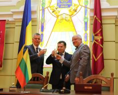 Tomas Semonyak, Stepan Poltorak and Juozas Olekas