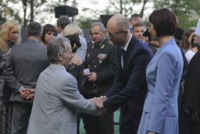 Mustafa Dzhemilev and Arseniy Yatsenyuk