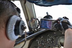 The instrument panel in the plane AN-26