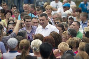Vitali Klitschko talks to entrepreneurs