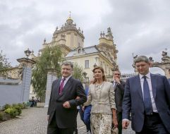 Petr Poroshenko and Marina Poroshenko