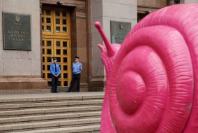 Protest of Coffemobil owners