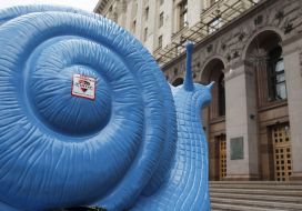 Акция протеста владельцев кофемобилей