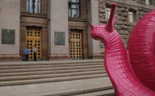 Акция протеста владельцев кофемобилей