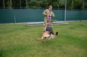 Николай Гарус с собакой