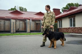 Николай Гарус с собакой