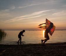 Rest on the Svityaz lake