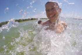 Rest on the Svityaz lake