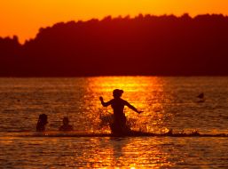 Rest on the Svityaz lake