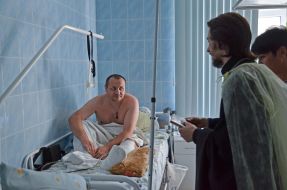 Veterans Marines in a military hospital