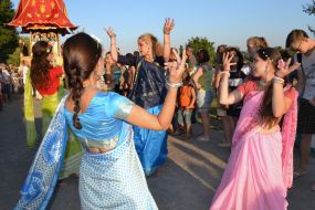 Participants of the Indian culture festival