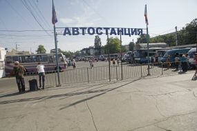 Bus station in Simferopol