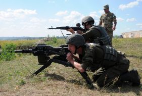 Students shot from a grenade launcher