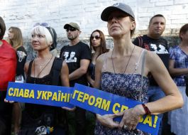 People with placards