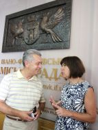 Victor Anushkevichus and Rebecca Harms